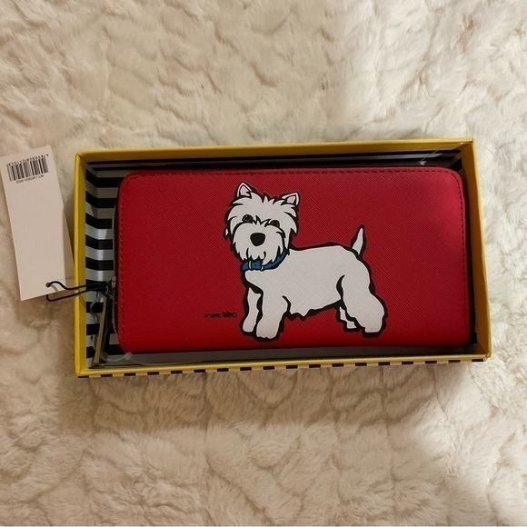 Marc Tetro Handbags - Marc Tetro Red/White Wallet